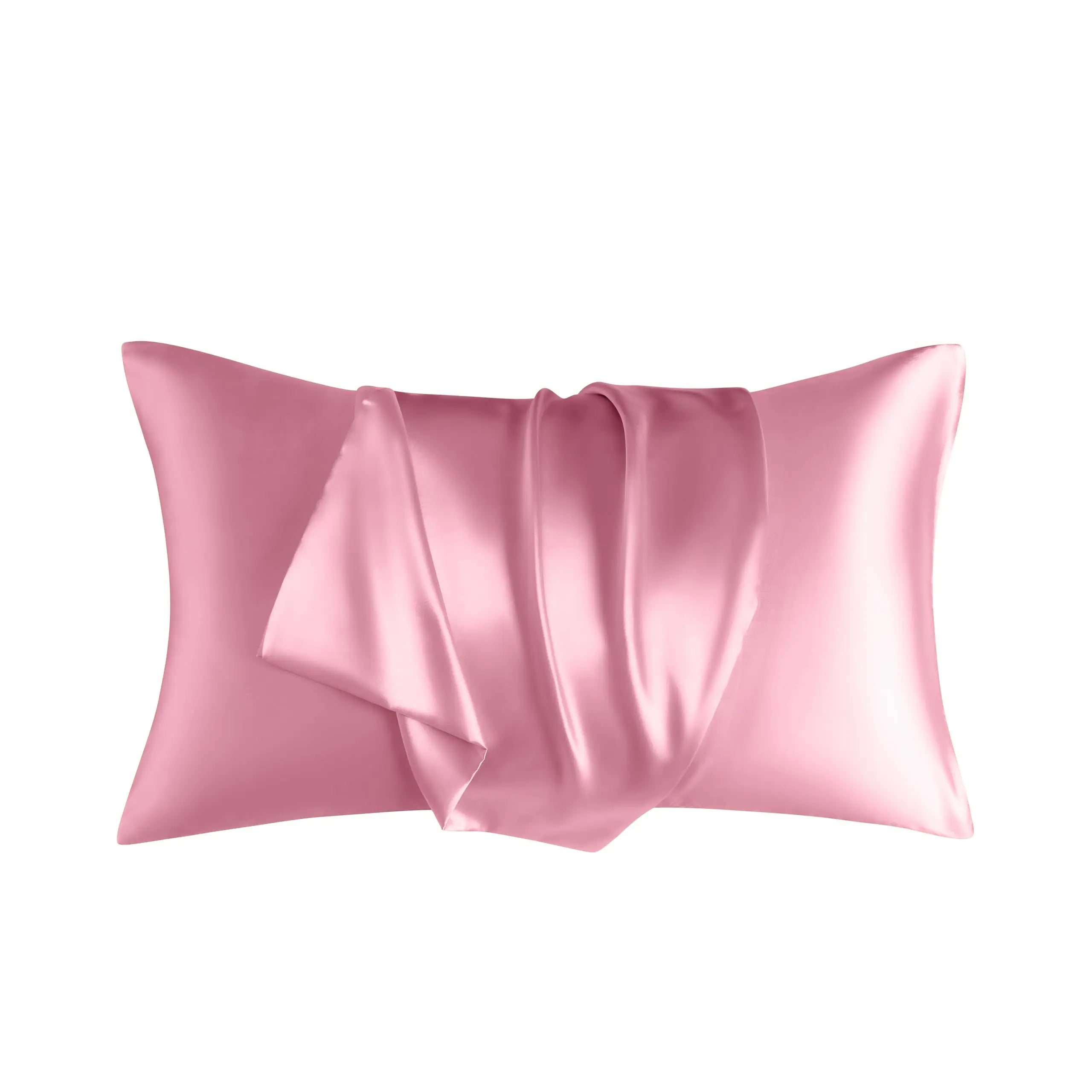 Pink satin pillowcases (2pk)